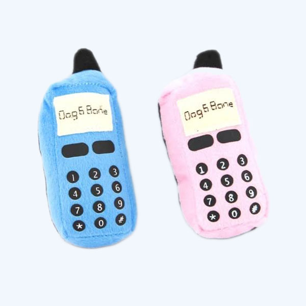 Yabber Two Squeaky Dog Toys: Cellphone Dog Toys